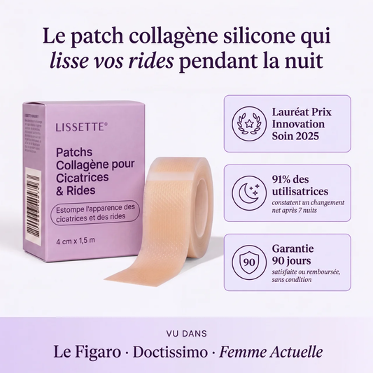 Lissette™ Patchs Collagène en Silicone