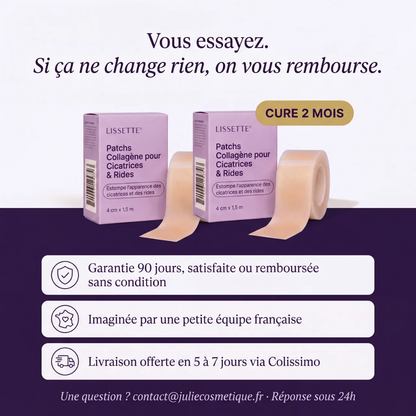 Lissette™ Patchs Collagène en Silicone