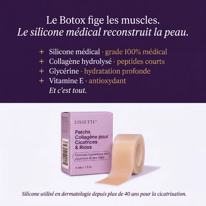 Lissette™ Patchs Collagène en Silicone