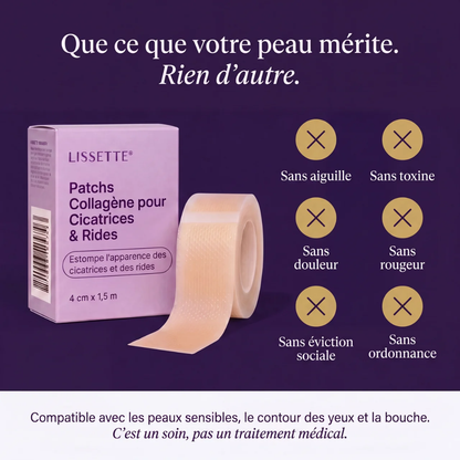 Lissette™ Patchs Collagène en Silicone