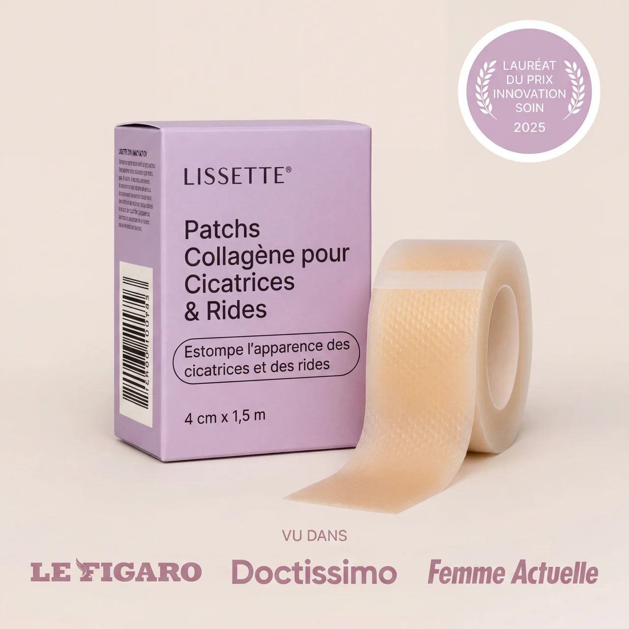Lissette™ Patchs Collagène en Silicone